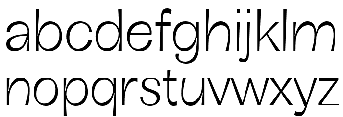 Boring Sans B Trial Light Font LOWERCASE