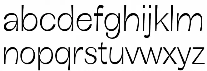 Boring Sans B Trial Light Font Litere mici
