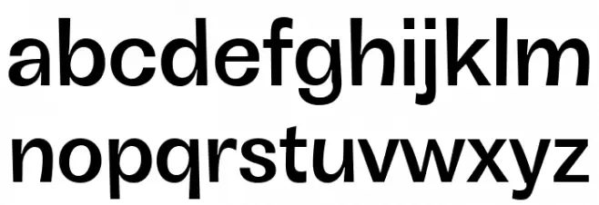 Boring Sans B Trial Medium フォント 小文字