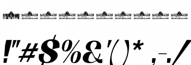 Boring Sans C Trial Bold Italic Font OTHER CHARS