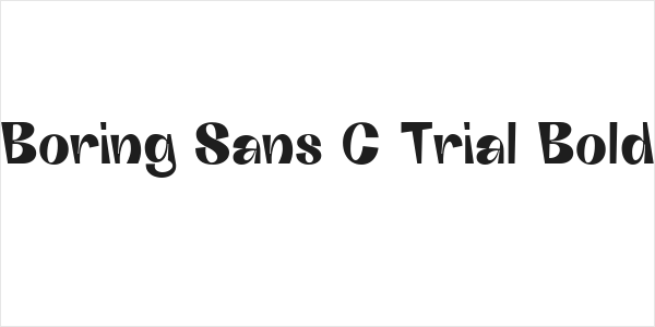 Boring Sans C Trial Bold Logo