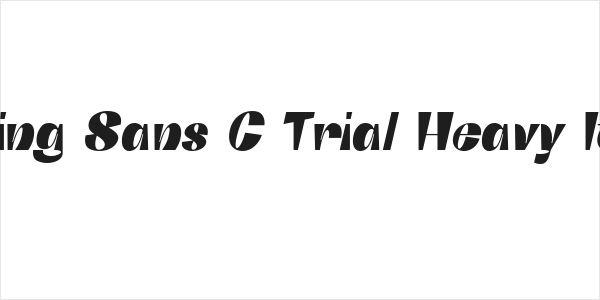 Boring Sans C Trial Heavy Italic Logo