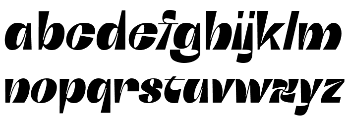 Boring Sans C Trial Heavy Italic Font LOWERCASE