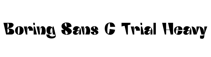 Boring Sans C Trial Heavy  font caratteri gratis