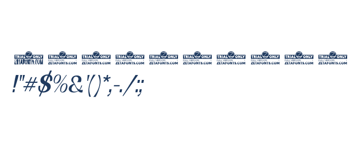 Boring Sans C Trial Italic Other Characters