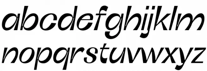 Boring Sans C Trial Italic 字体 小写