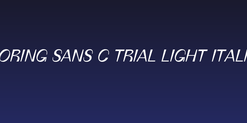 Boring Sans C Trial Light Italic Social Header