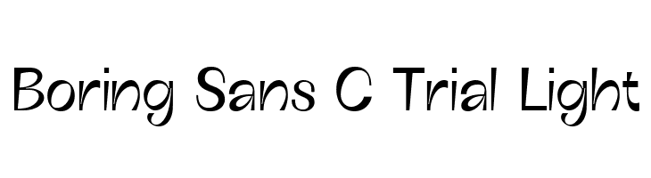 Boring Sans C Trial Light  les polices de caractères gratuit tlcharger