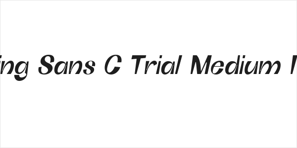 Boring Sans C Trial Medium Italic Logo