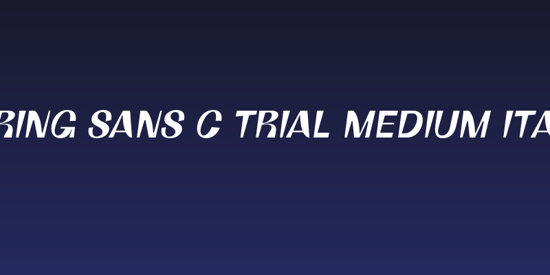 Boring Sans C Trial Medium Italic Social Header