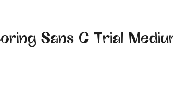 Boring Sans C Trial Medium Logo