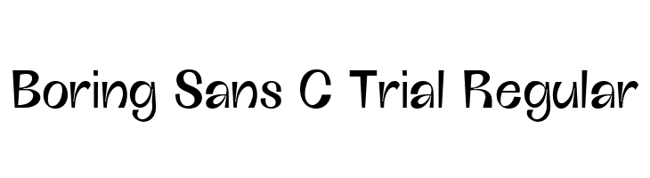 Boring Sans C Trial Regular  Скачать бесплатные шрифты