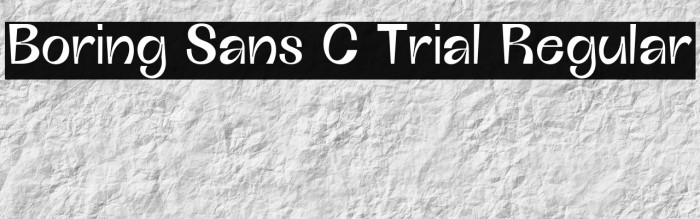 Boring Sans C Trial Regular Example 2