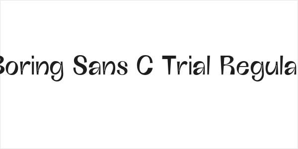 Boring Sans C Trial Regular Logo