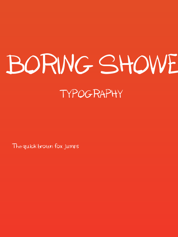 Boring Showers Poster