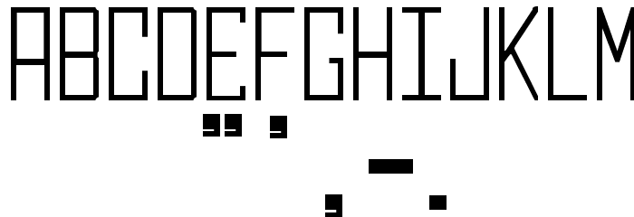 Boring Squared Thin Font OTHER CHARS