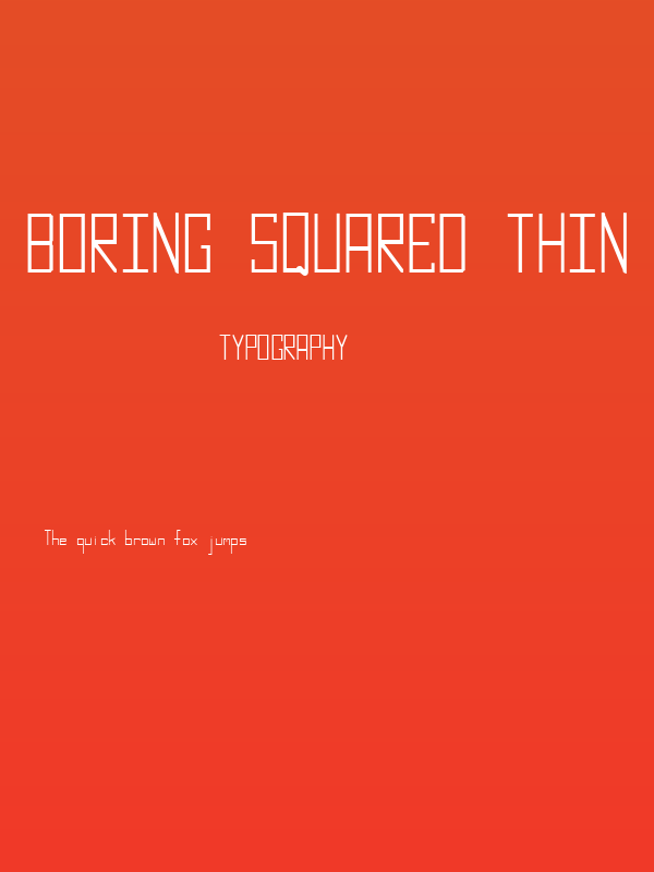 Boring Squared Thin Poster