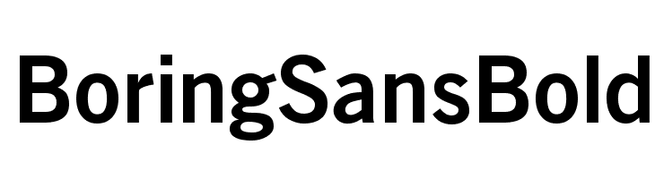 BoringSansBold Font
