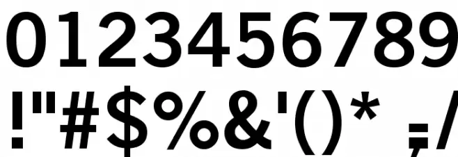 BoringSansBold Font OTHER CHARS