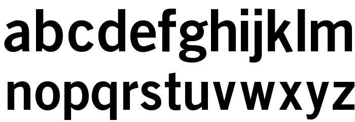 BoringSansBold Font LOWERCASE