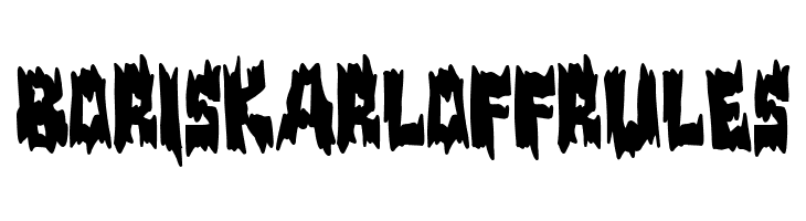 Boris Karloff Rules  Free Fonts Download