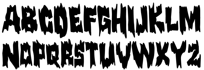 Boris Karloff Rules Font UPPERCASE