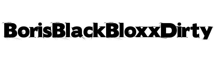 BorisBlackBloxxDirty  免费字体下载