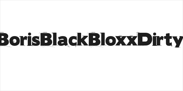 BorisBlackBloxxDirty Logo