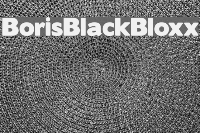 BorisBlackBloxx Font examples