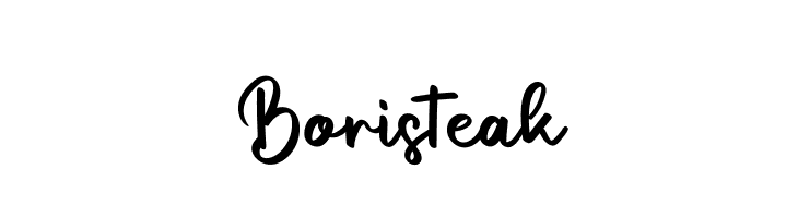 Boristeak  Descarca Fonturi Gratis