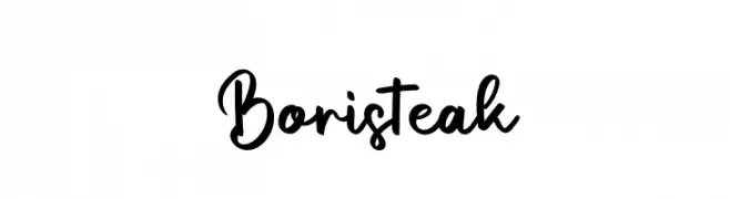 Boristeak  Frei Schriftart Herunterladen