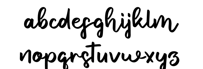 Boristeak Font LOWERCASE