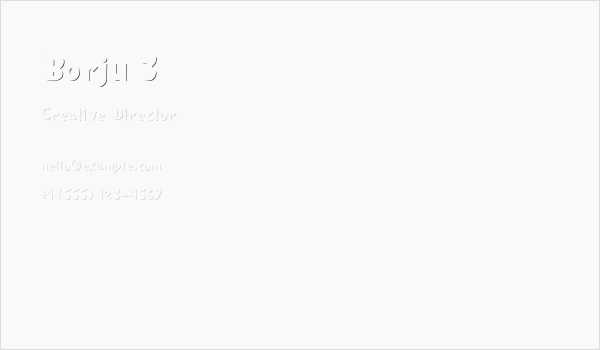 Borju 3 Business Card