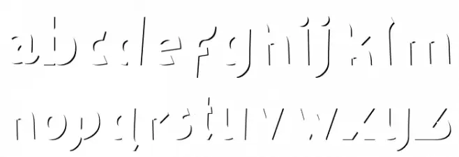 Borju 3 フォント 小文字