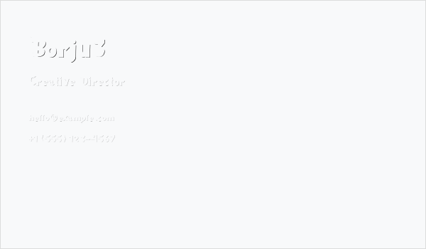 Borju3 Business Card