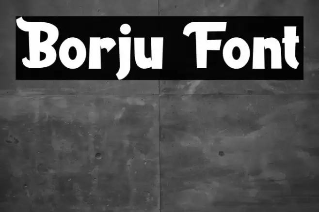 Borju Font examples