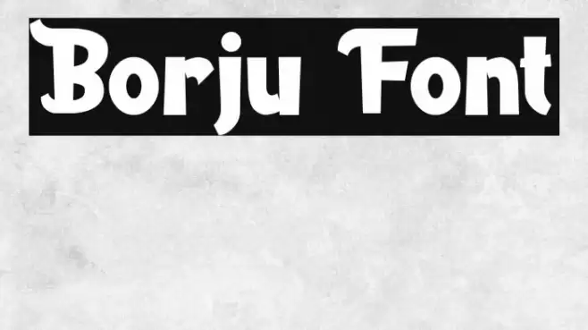 Borju Font examples