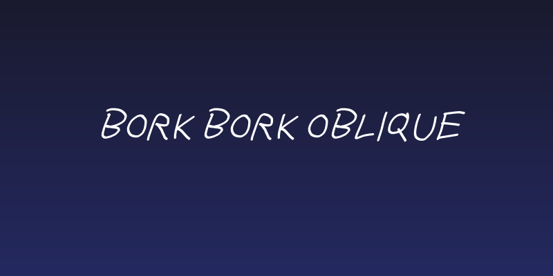 Bork Bork Oblique Social Header
