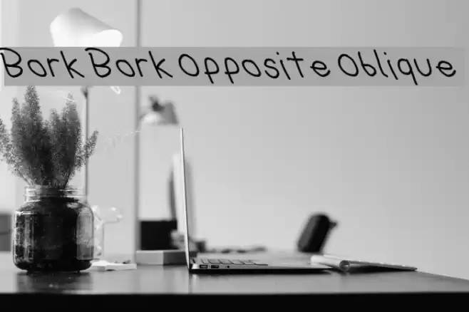Bork Bork Opposite Oblique Polices examples