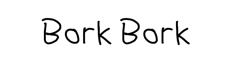 Bork Bork  Descarca Fonturi Gratis