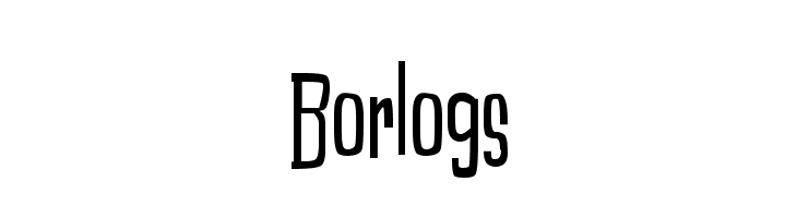 Borlogs  フリーフォントのダウンロード