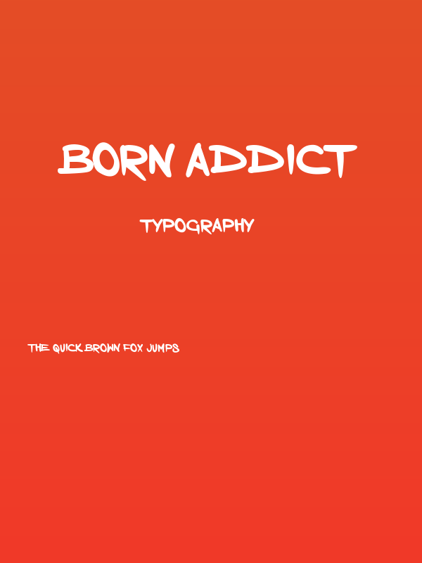 Born Addict Poster