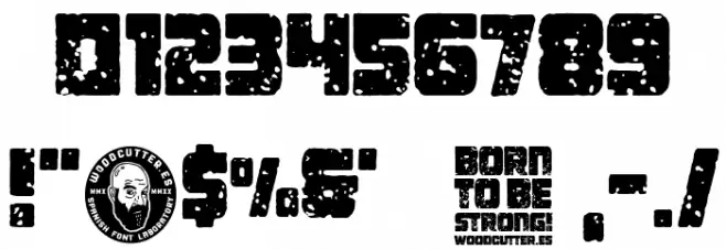 Born To be Strong! Font OTHER CHARS