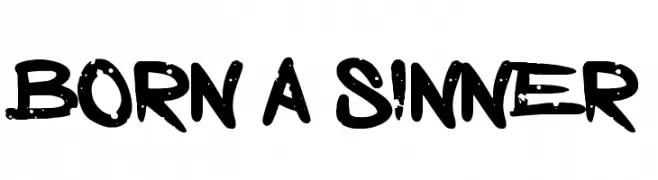 Born a Sinner  Descarca Fonturi Gratis