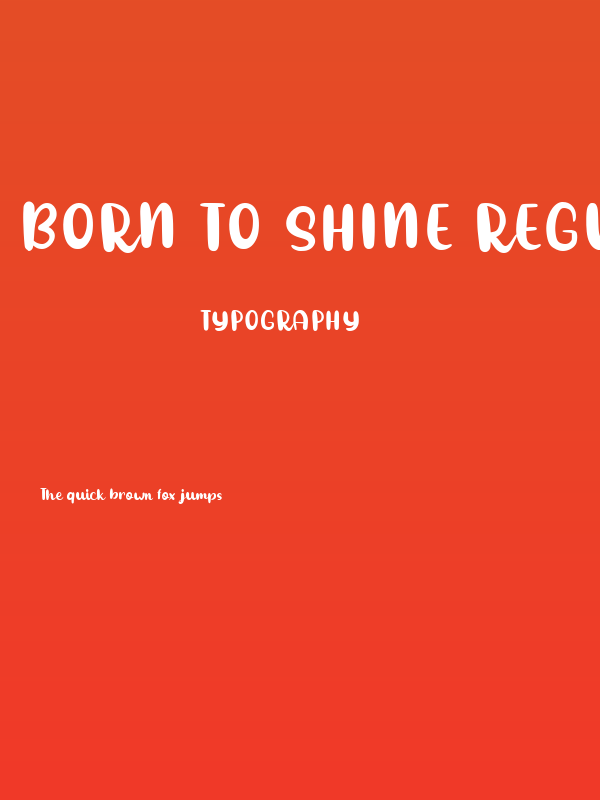 Born to Shine Regular Poster