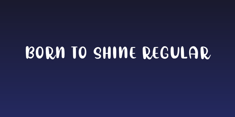 Born to Shine Regular Social Header