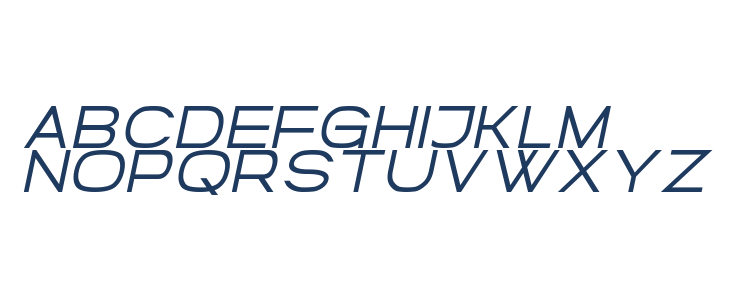 Borndia Bold Italic Uppercase