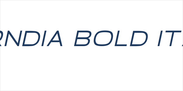 Borndia Bold Italic Logo