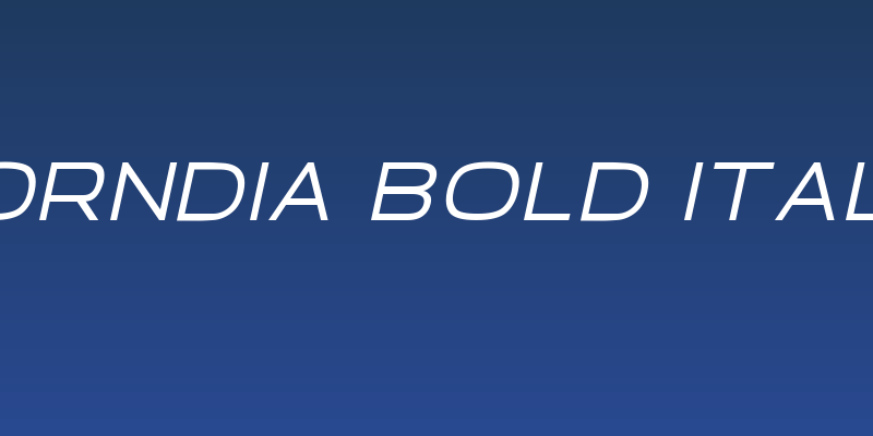 Borndia Bold Italic Social Header