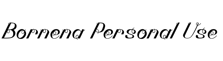 Bornena Personal Use  لخطوط تنزيل